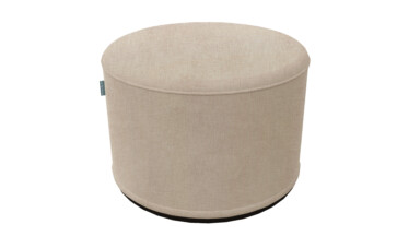 Hessian Sand Indoor Pouffe