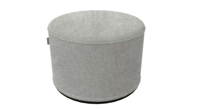 Hessian Slate Indoor Pouffe