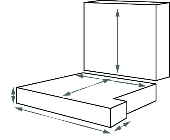 Outdoor L Shape Base and Back Cushions