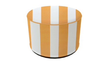 Laura Ashley Lille Stripe Outdoor Pouffe