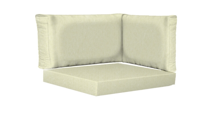 Indoor Corner Rectangle Base and Back Cushions