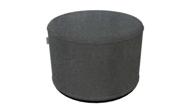 Merry Silver Indoor Pouffe