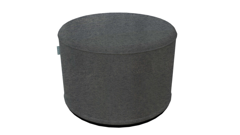 Merry Silver Indoor Pouffe