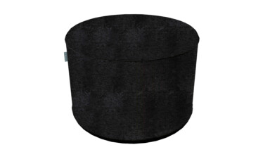 Merry Black Indoor Pouffe