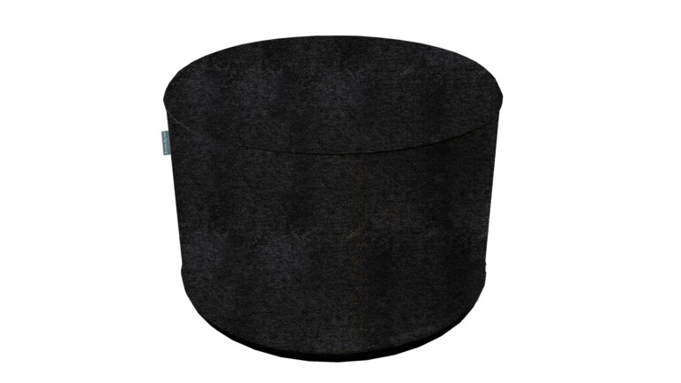 Merry Black Indoor Pouffe