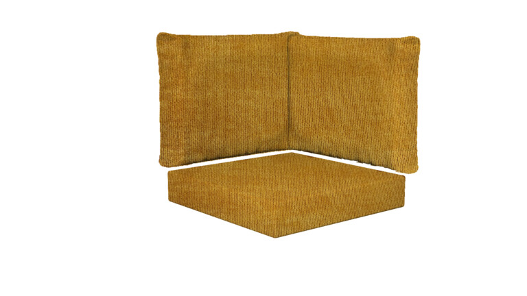 Indoor Corner Square Base and Back Cushions