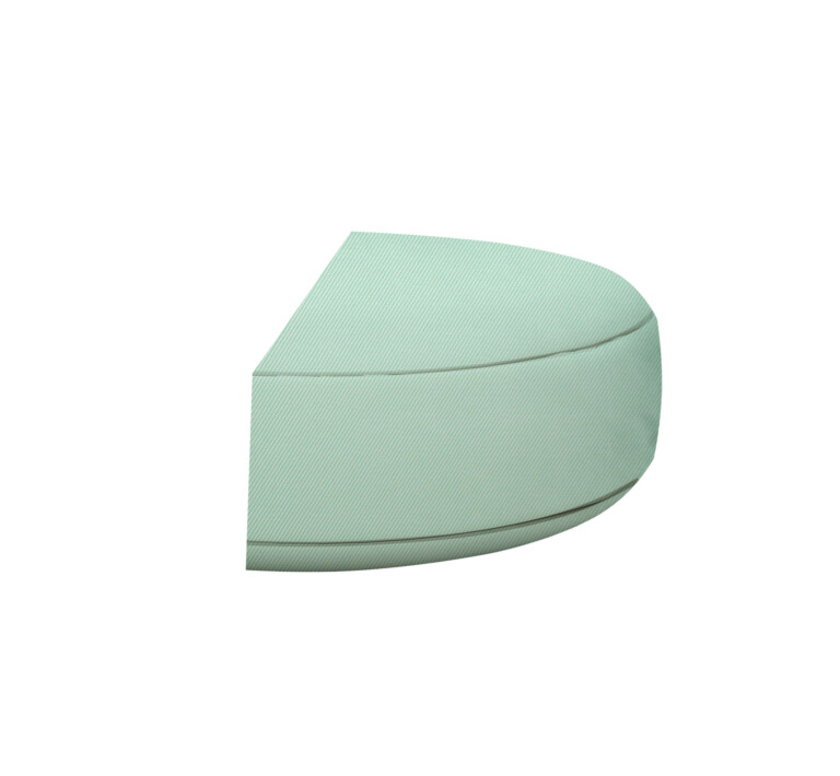 Outdoor Half Rounded Bench Cushion