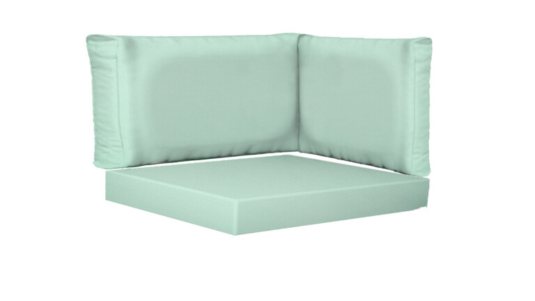 Outdoor Corner Rectangle Base and Back Cushions