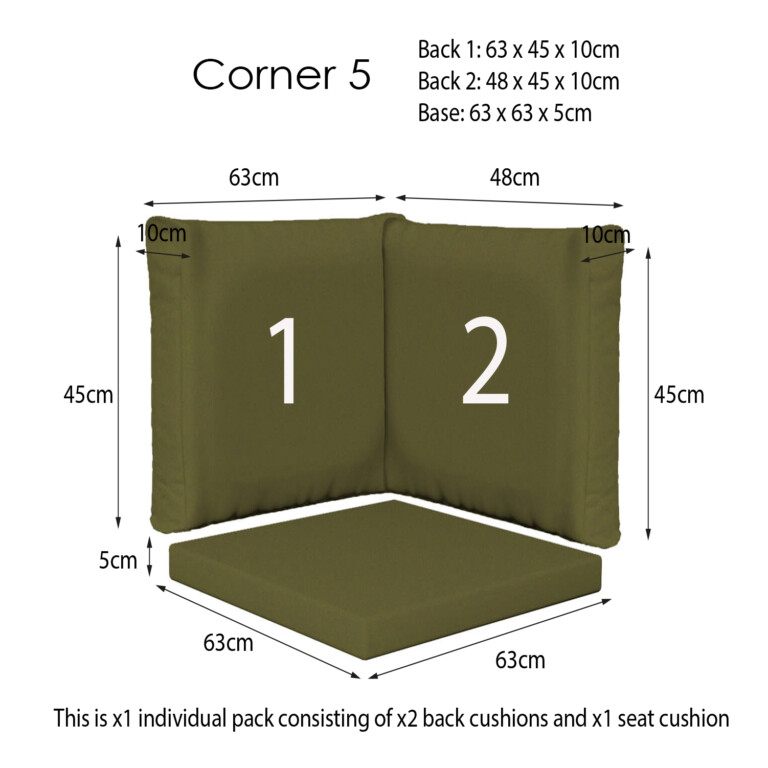 Oakley Green Corner Sets