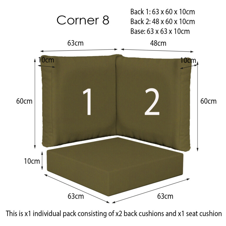 Oakley Green Corner Sets