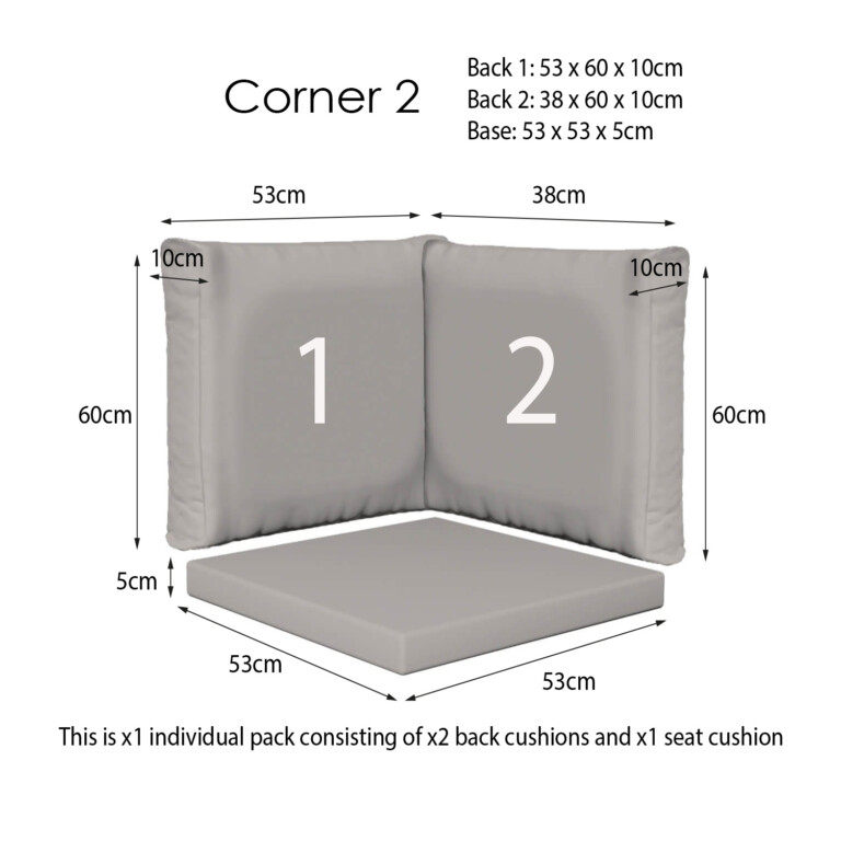 Oakley Grey Corner Sets