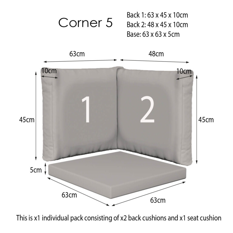 Oakley Grey Corner Sets