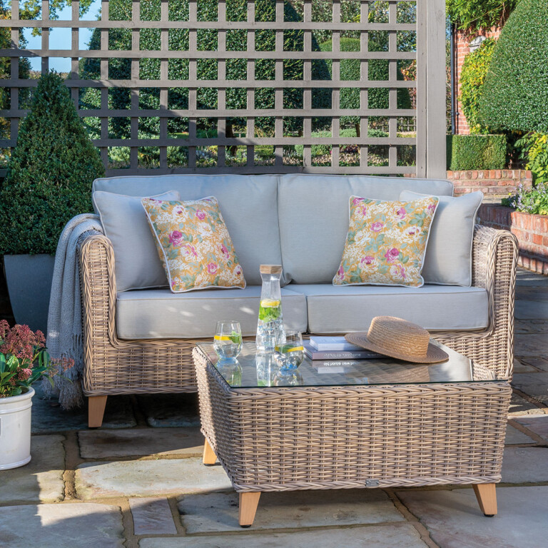 Outdoor Square Base and Back Cushions