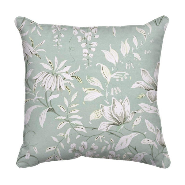 Laura Ashley Wisteria Duck Egg Outdoor Cushion