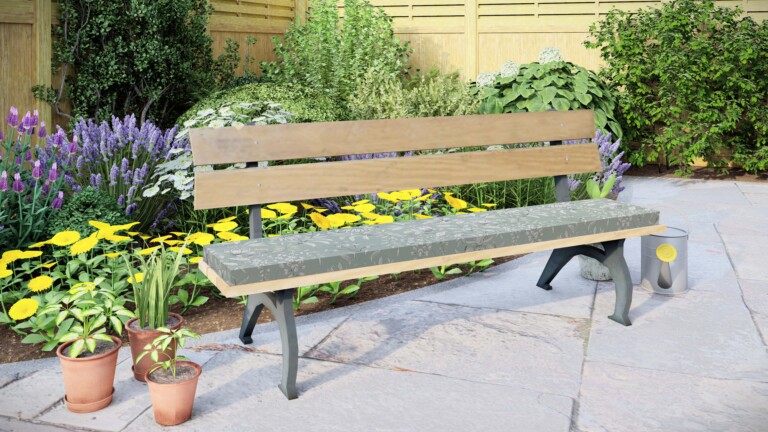 Laura Ashley Parterre Sage Outdoor Bench Pad