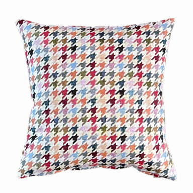 Pastel Houndstooth Cushion