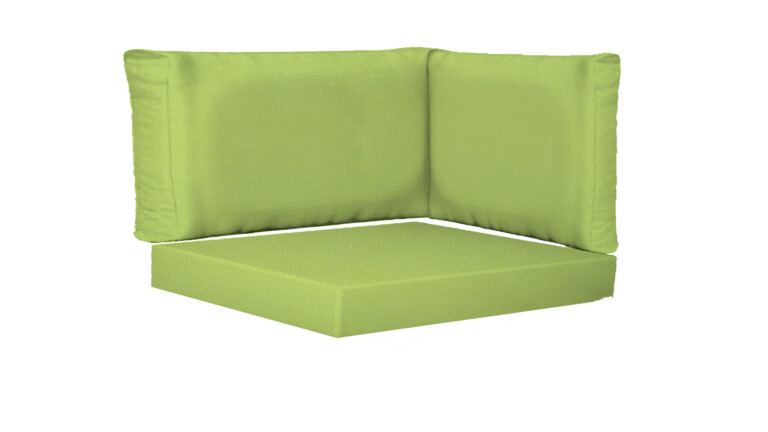 Outdoor Corner Rectangle Base and Back Cushions