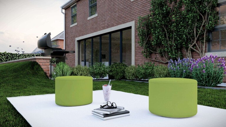 Pistachio Outdoor Pouffe