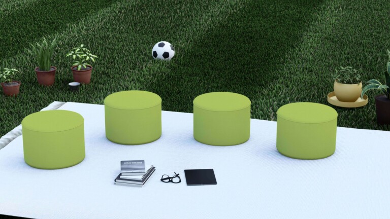 Pistachio Outdoor Pouffe