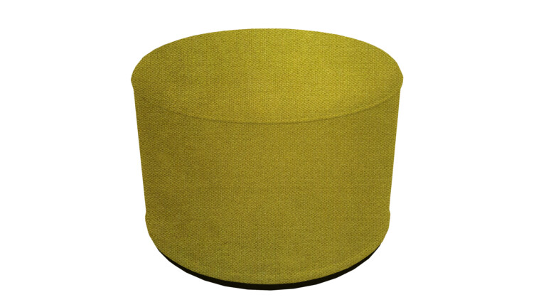 Plush Olive Indoor Pouffe