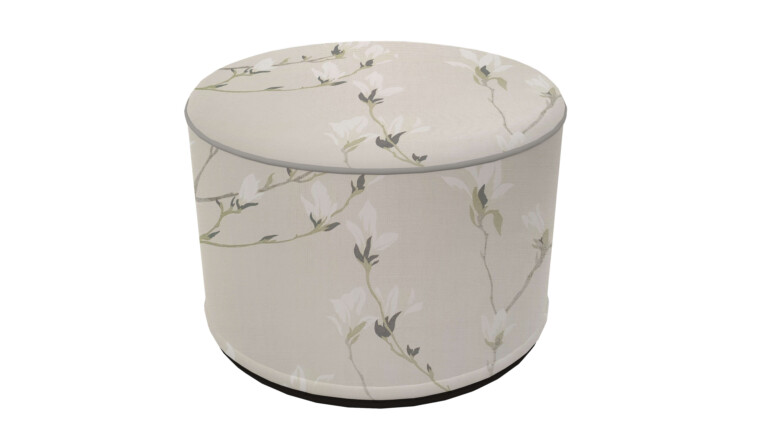 Laura Ashley Magnolia Grove Natural Indoor Pouffe