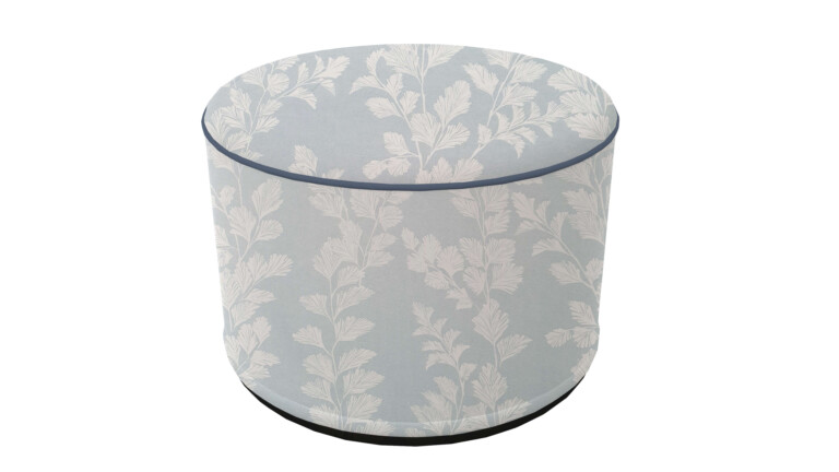 Laura Ashley Waxham Pale Seaspray Indoor Pouffe