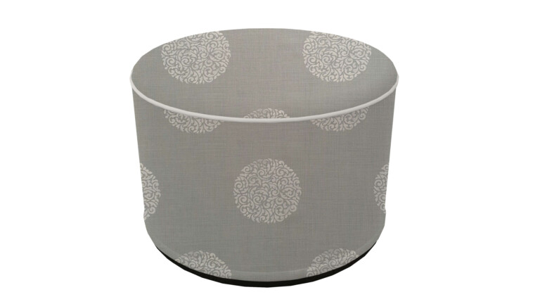 Laura Ashley Westwick Steel Indoor Pouffe