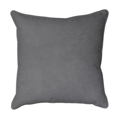 Grey Velour Cushion
