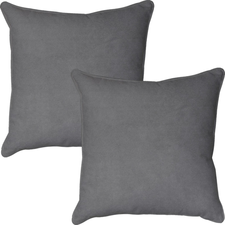 Grey Velour Cushion