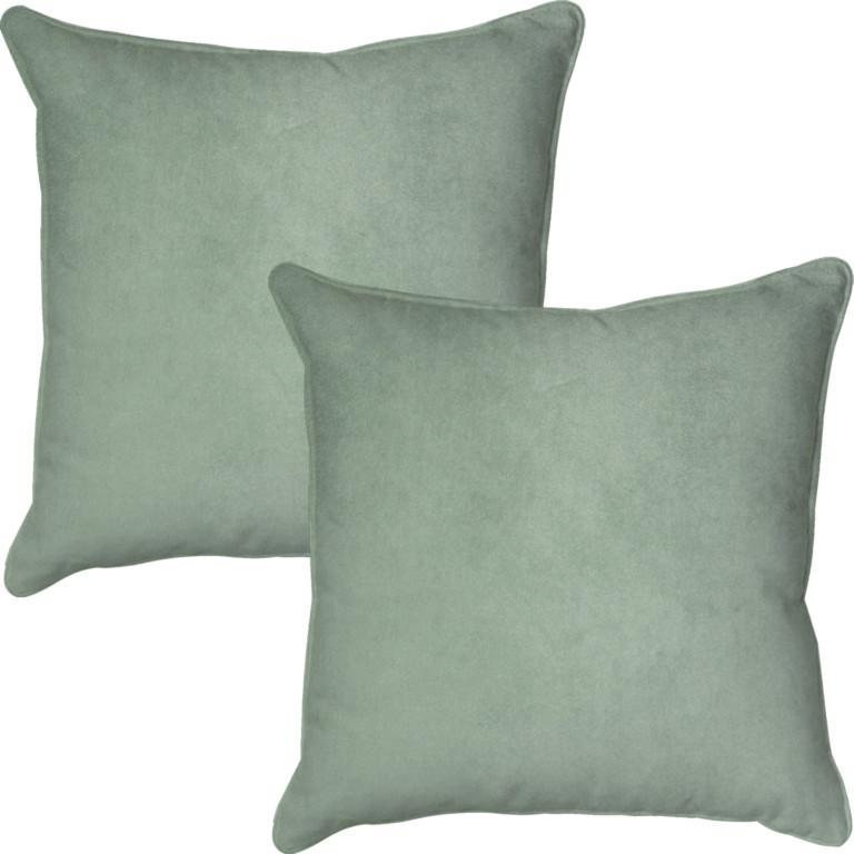 Mint Velour Cushion