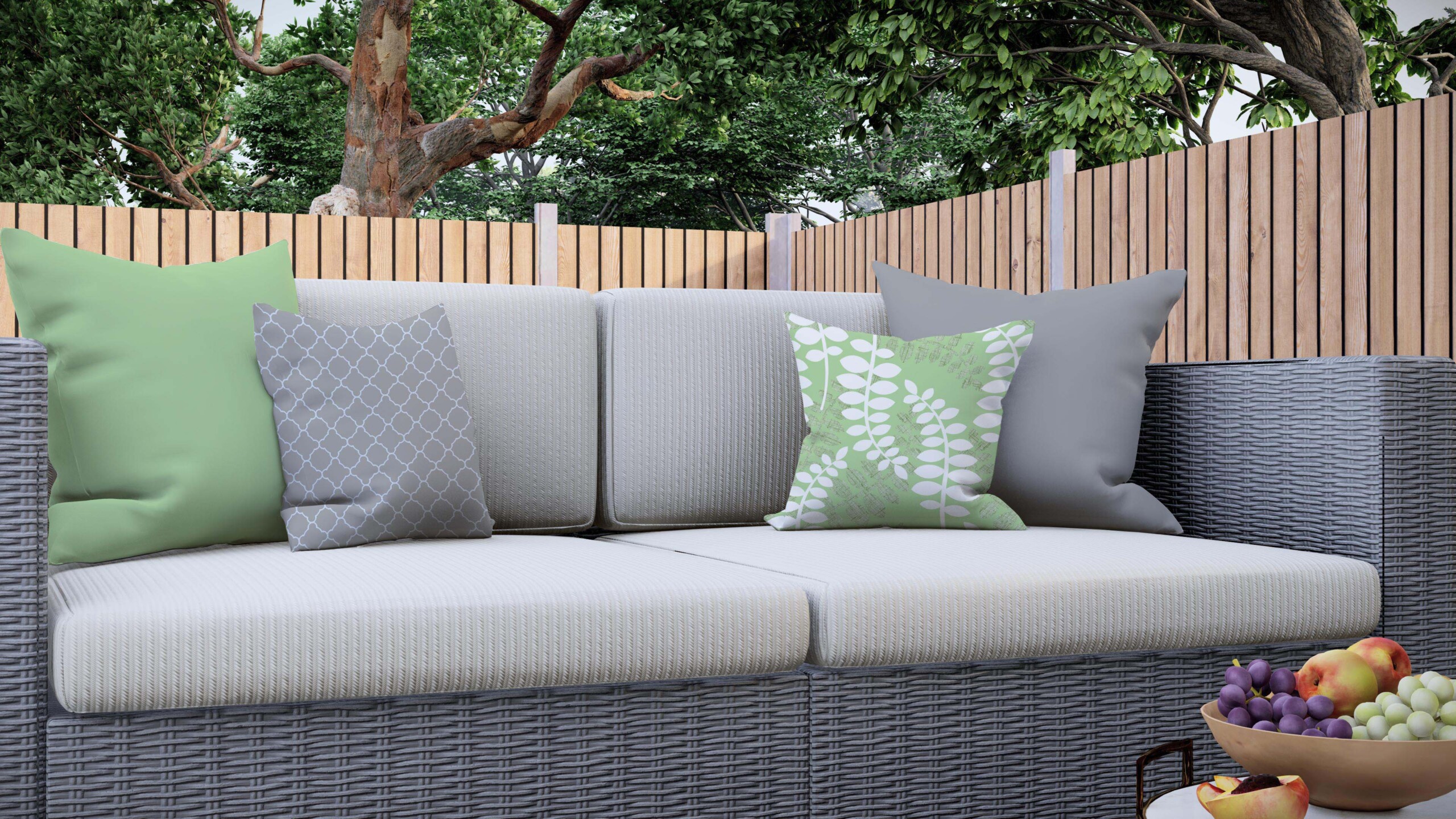 Kaputus Lime Green Quick Dry Outdoor Cushion Rooms By Me