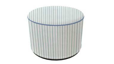 Laura Ashley Shirting Stripe Outdoor Pouffe