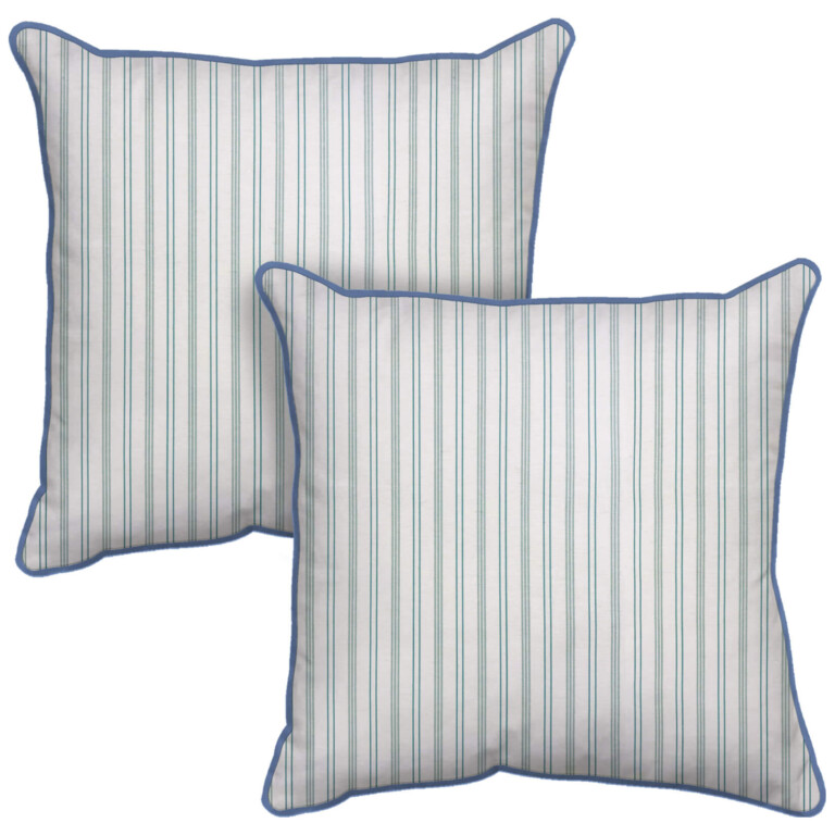 Laura Ashley Shirting Stripe Outdoor Cushion