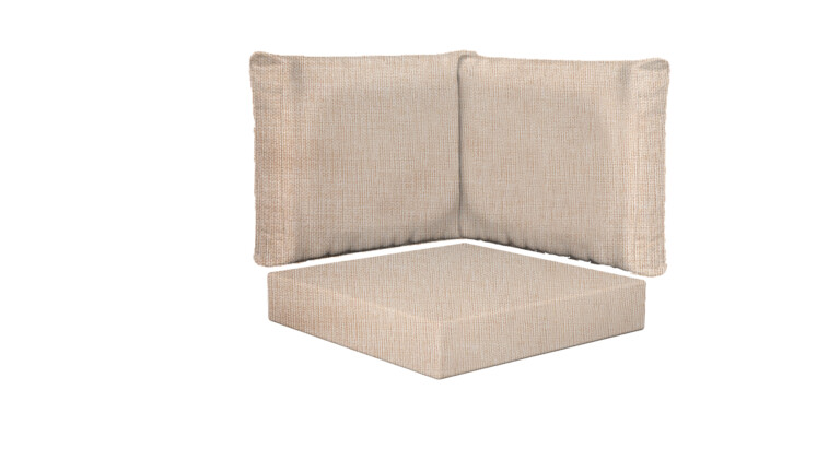 Indoor Corner Square Base and Back Cushions