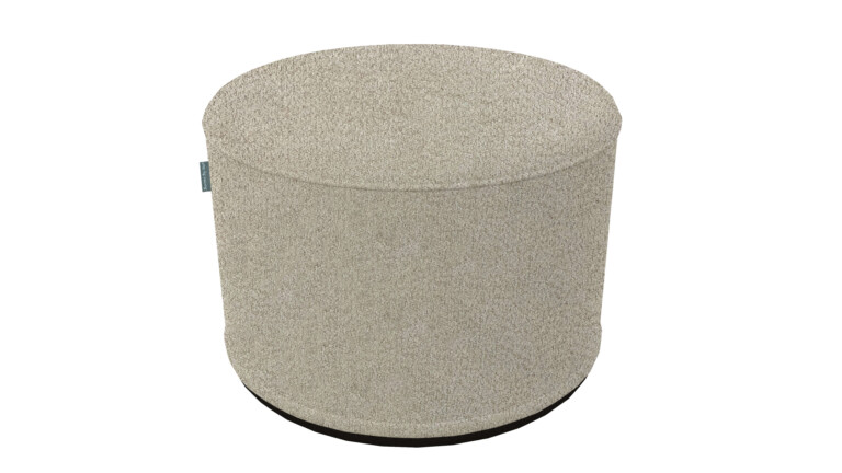 Teddy Steel Indoor Pouffe