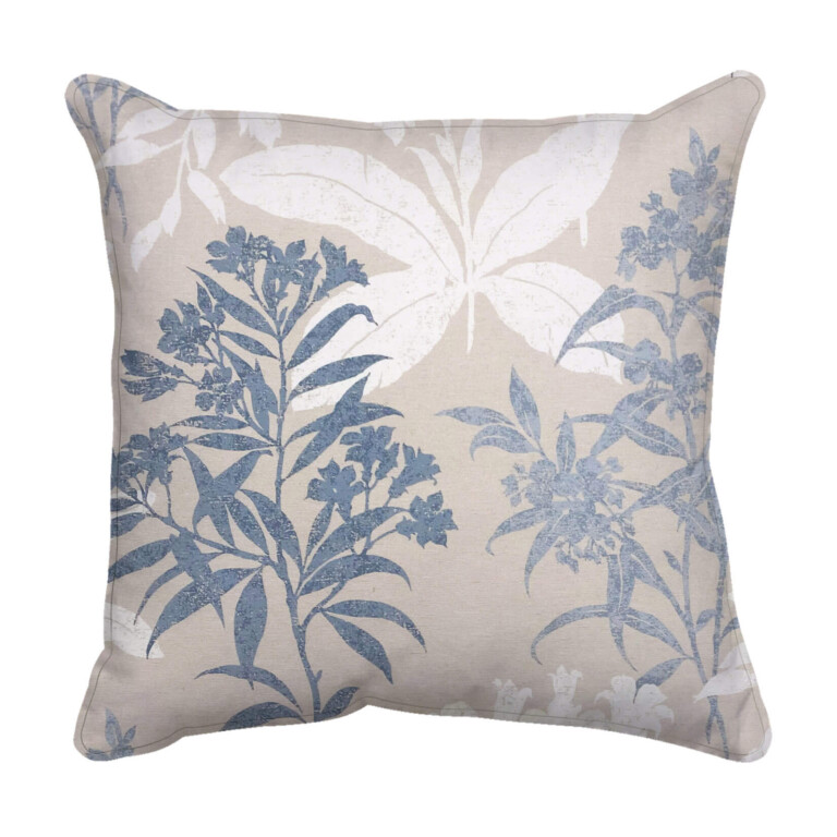 Laura Ashley Wisteria Duck Egg Outdoor Cushion