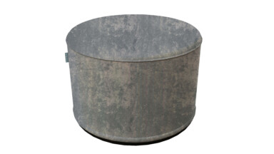 Marble Velour Dove Indoor Pouffe