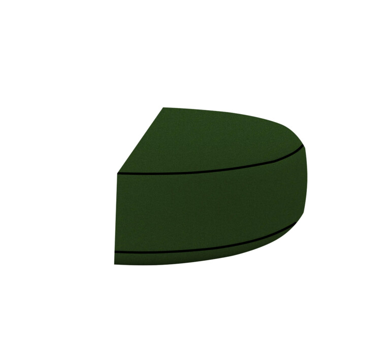 Outdoor Half Rounded Chair Pad