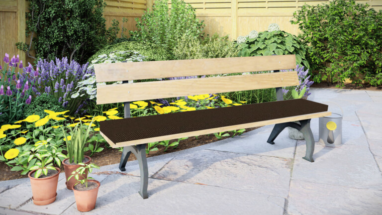 Ventura Brown Outdoor Bench Pad