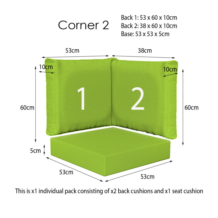 Ventura Lime Corner Sets