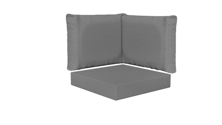 Outdoor Corner Square Base and Back Cushions