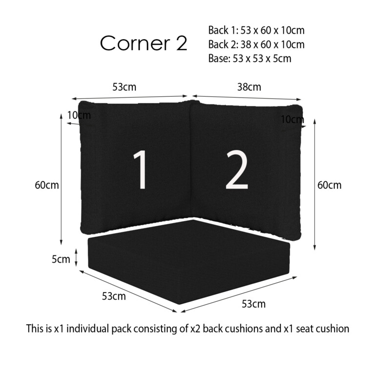 Ventura Black Corner Sets