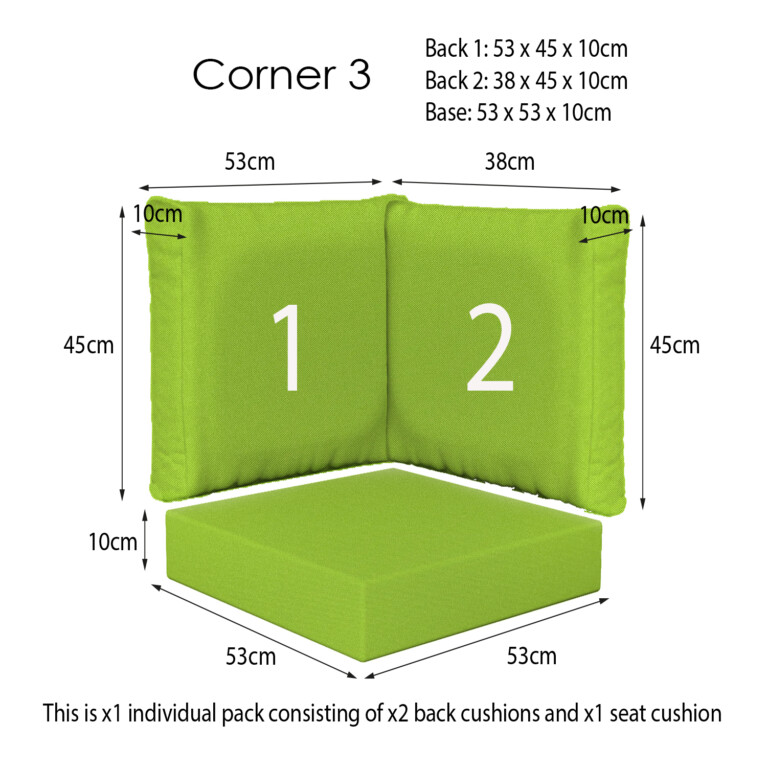 Ventura Lime Corner Sets