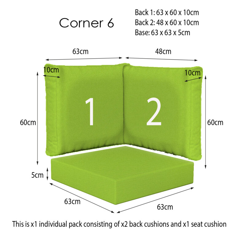 Ventura Lime Corner Sets