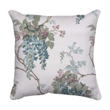 Laura Ashley Wisteria Duck Egg Outdoor Cushion