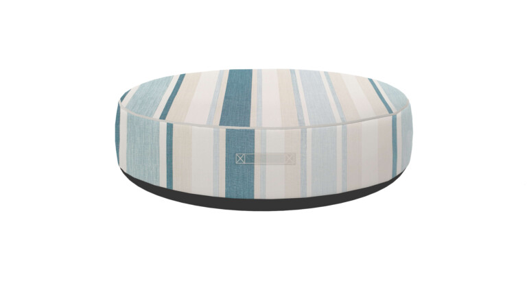 Laura Ashley Awning Stripe Seaspray Indoor Floor Cushion