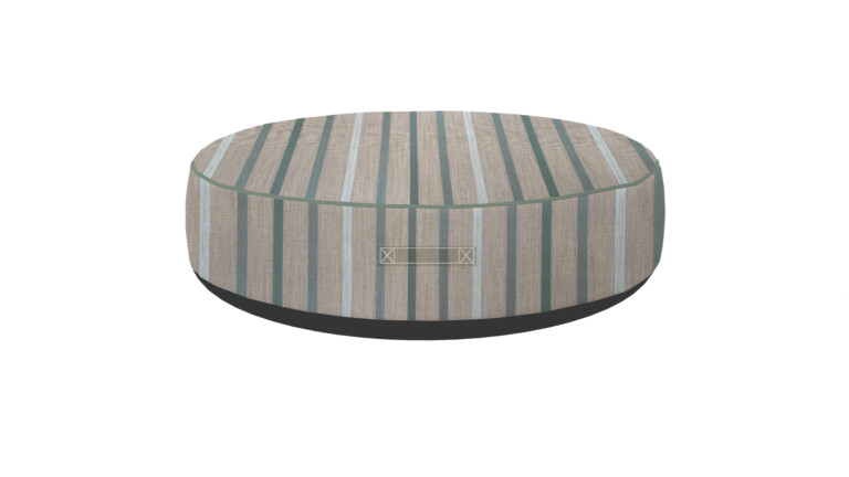 Laura Ashley Luxford Stripe Duck Egg Indoor Floor Cushion