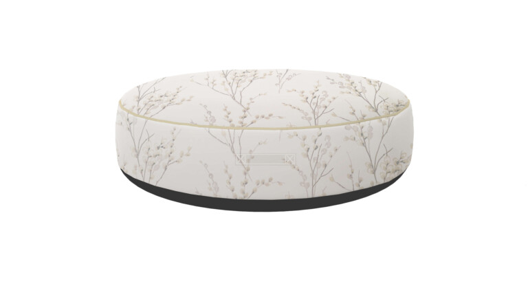 Laura Ashley Pussy Willow Off White Dove Grey Indoor Floor Cushion