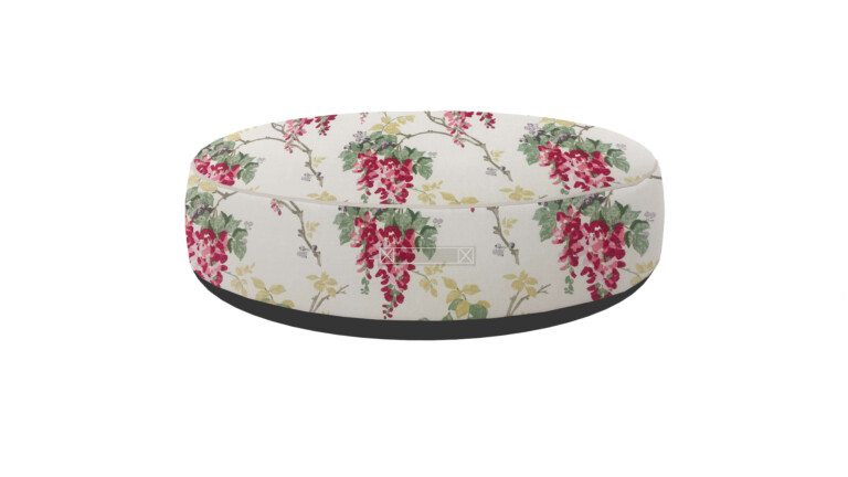 Laura Ashley Wisteria Cranberry Indoor Floor Cushion