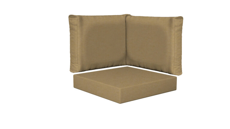 Outdoor Corner Square Base and Back Cushions